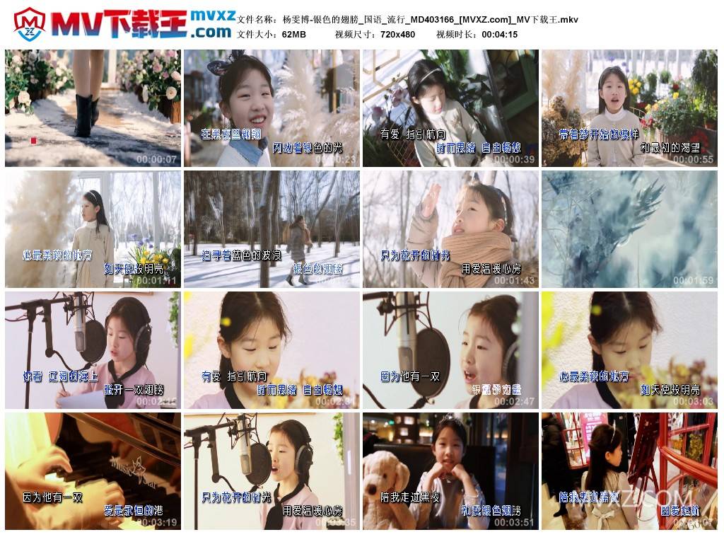 杨雯博-银色的翅膀_国语_流行_MD403166